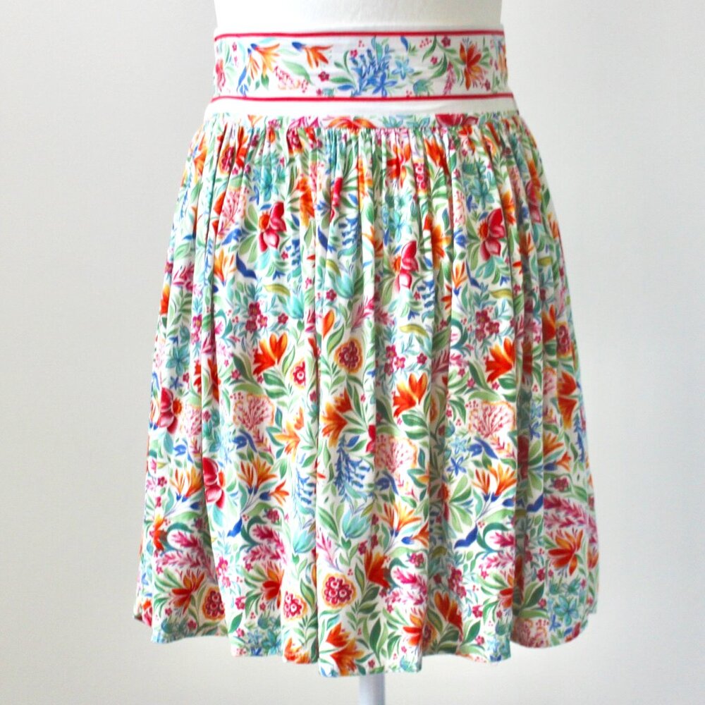 Rachel Zoe White Multicolor Floral Fairy Whimsical Mini Skirt Extra Small
